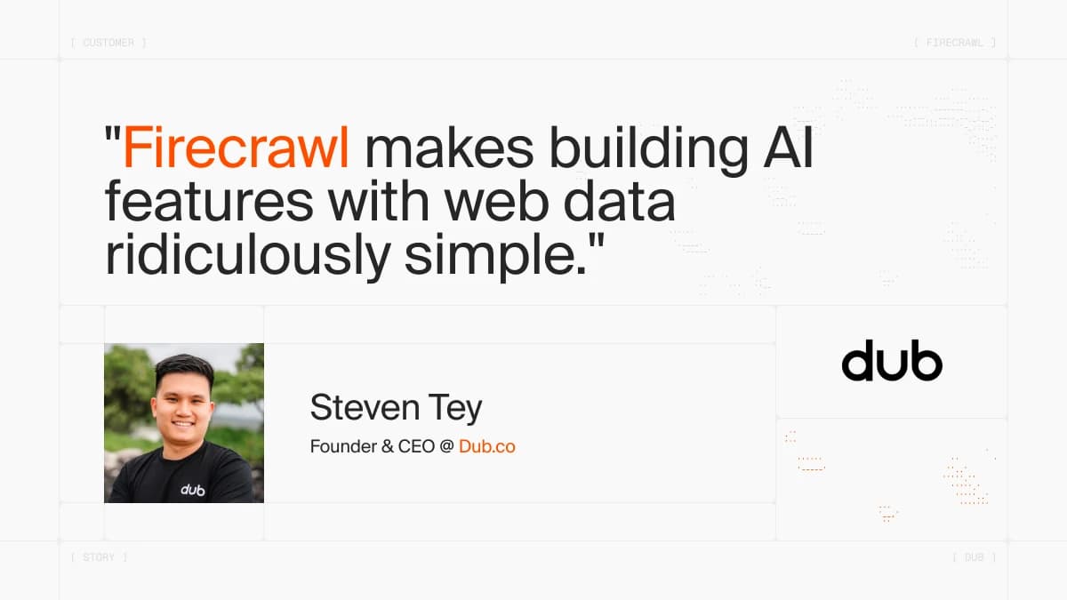 How Dub Builds AI Affiliate Landing Pages with Firecrawl image