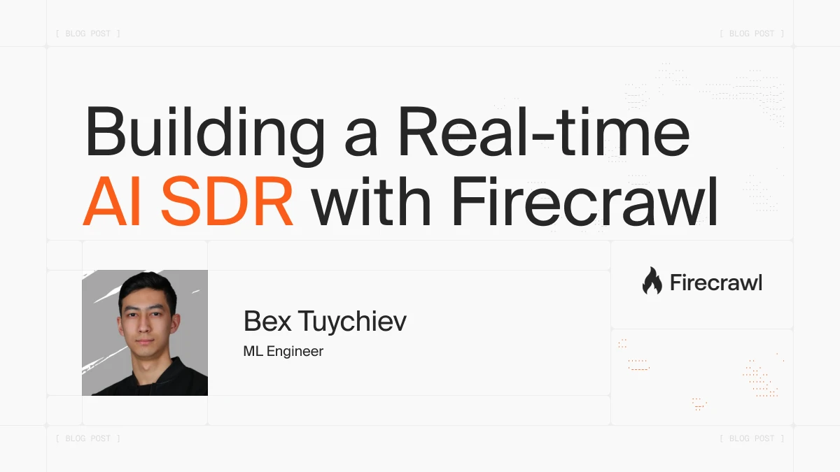 How to Build an AI SDR that Researches Companies in Real Time
