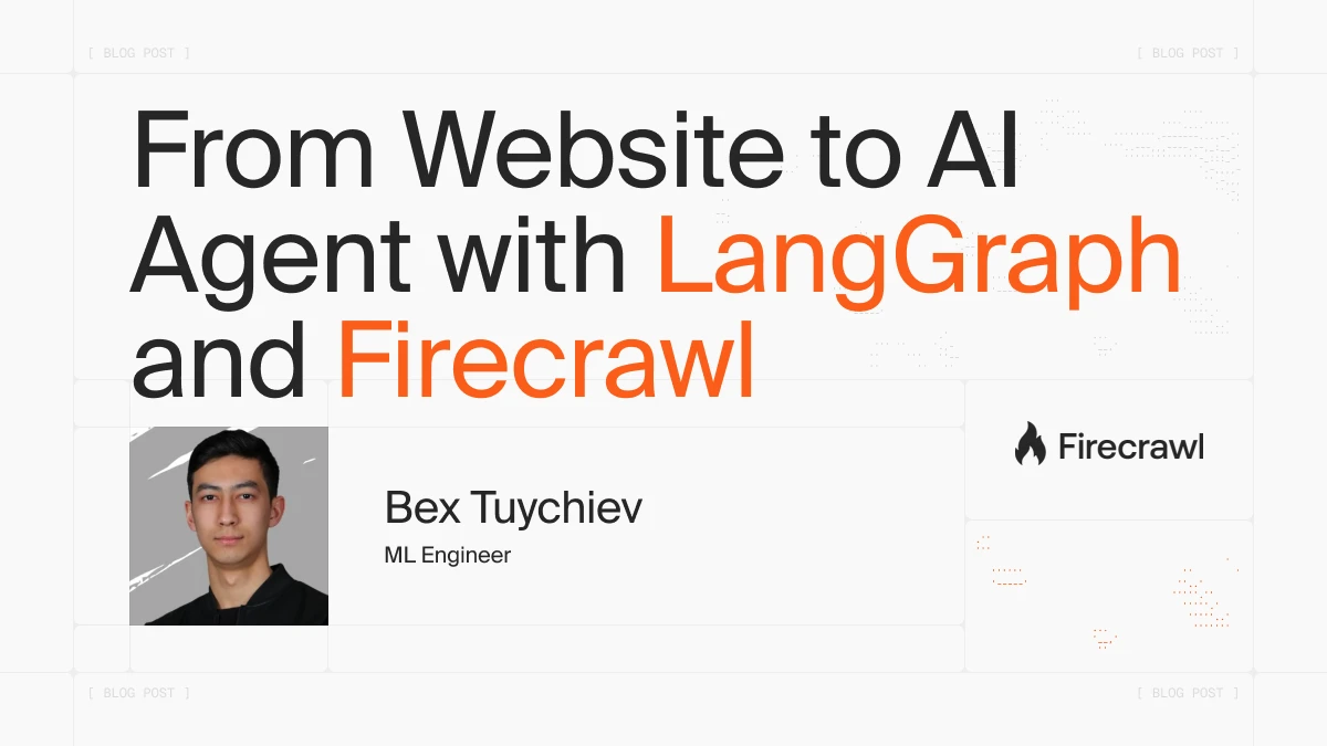 Turn Any Documentation Site Into an AI Agent with LangGraph and Firecrawl image