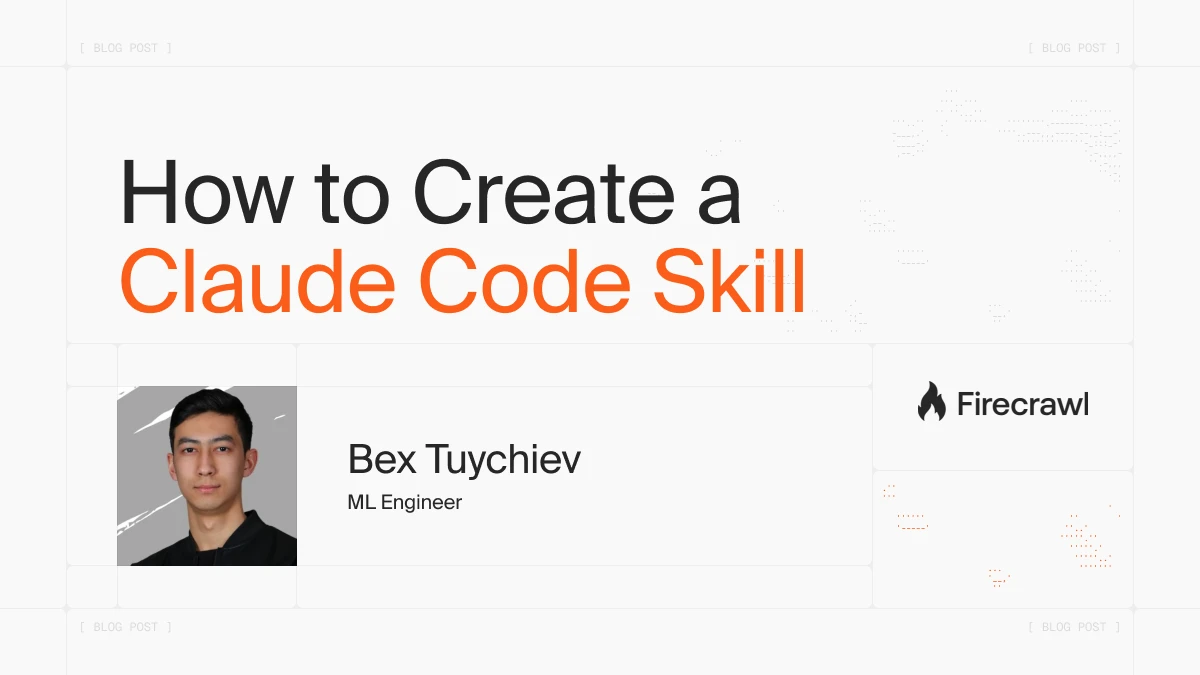 How to Create a Claude Code Skill: A Web Scraping Example with Firecrawl