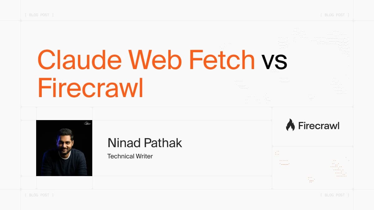 Claude Web Fetch vs Firecrawl: Which One Actually Works for Web Extraction? image