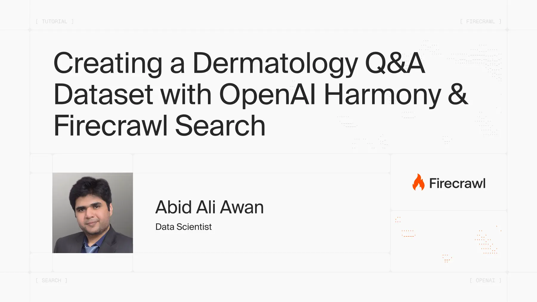 How to Create a Dermatology Q&A Dataset with OpenAI Harmony & Firecrawl Search image
