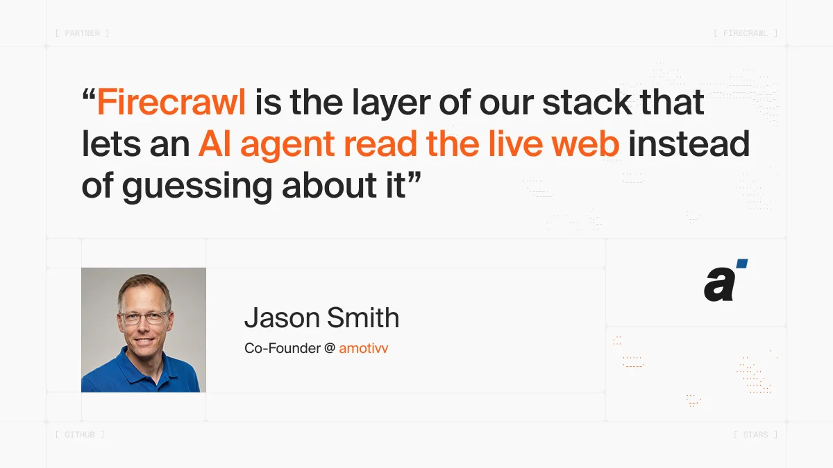 How amotivv Powers Governed AI Agents with Live Web Data from Firecrawl image