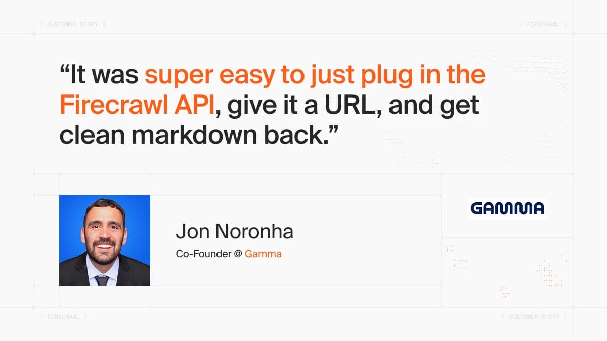 How Gamma Supercharges Onboarding with Firecrawl image