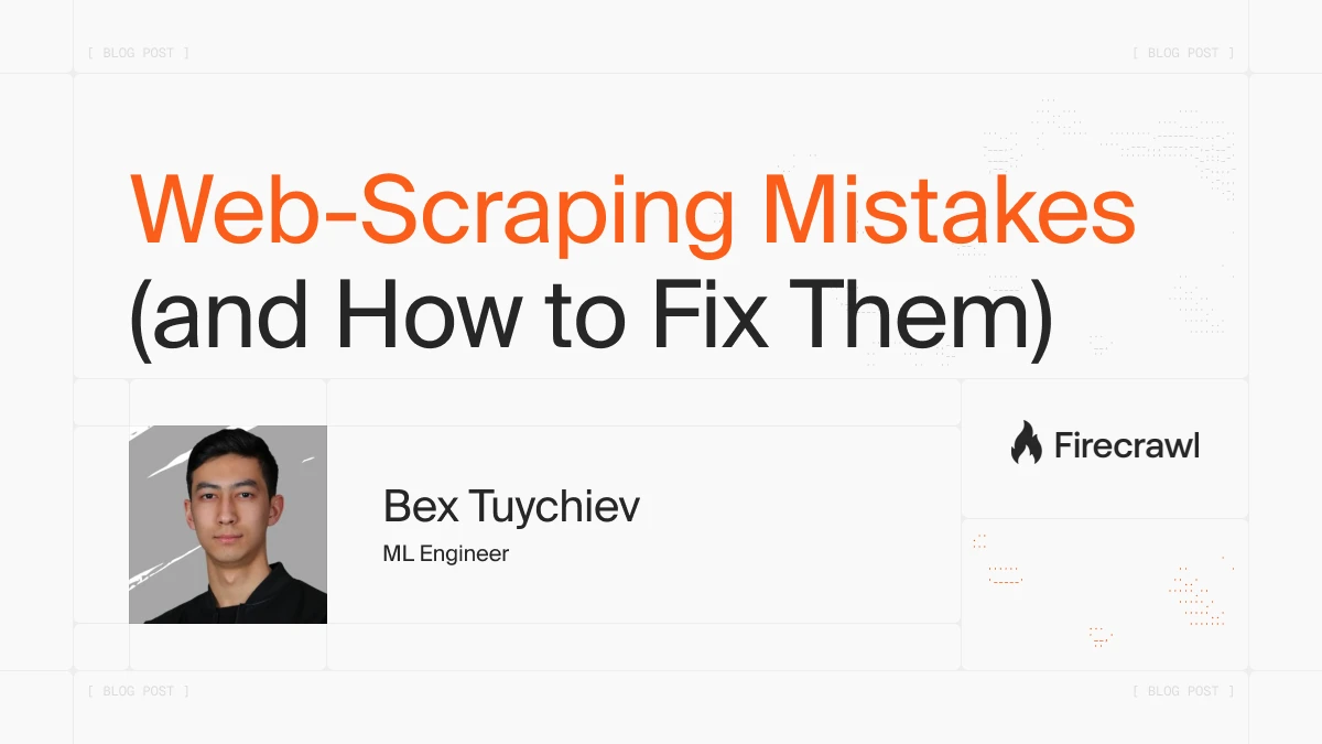 Stop Getting Blocked: 10 Common Web-Scraping Mistakes & Easy Fixes image