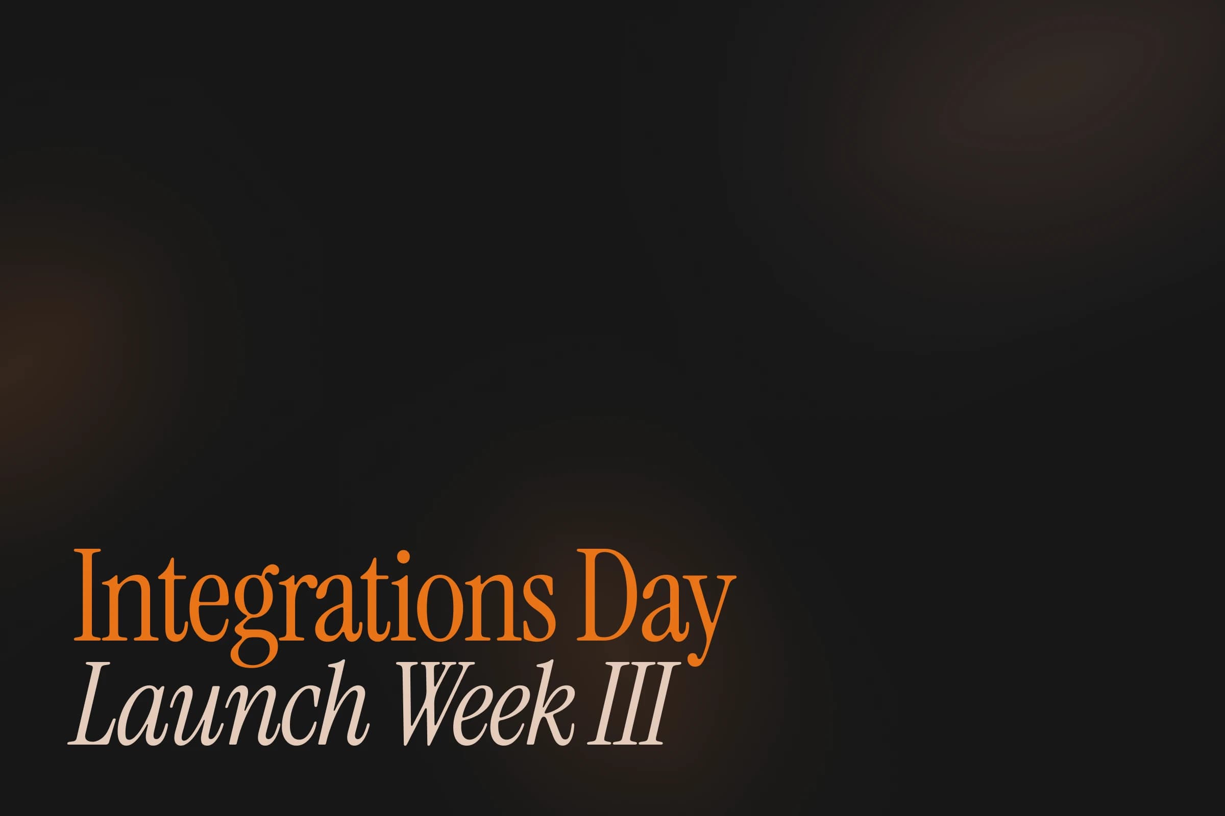 Integrations Day: Launch Week III - Day 7 image