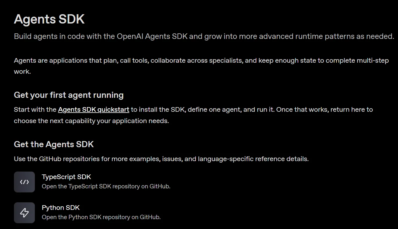 OpenAI Agent SDK