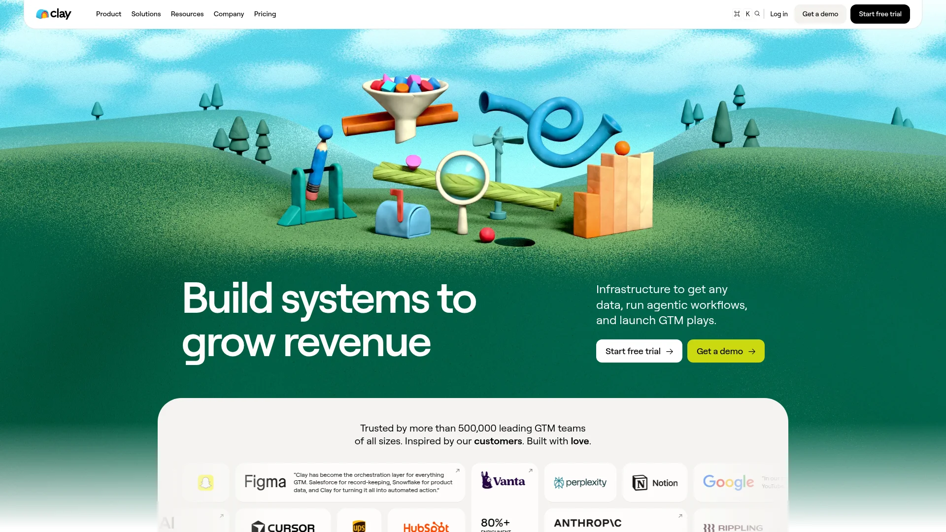 Clay homepage