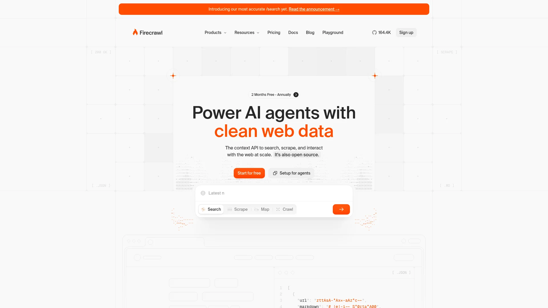 Firecrawl homepage