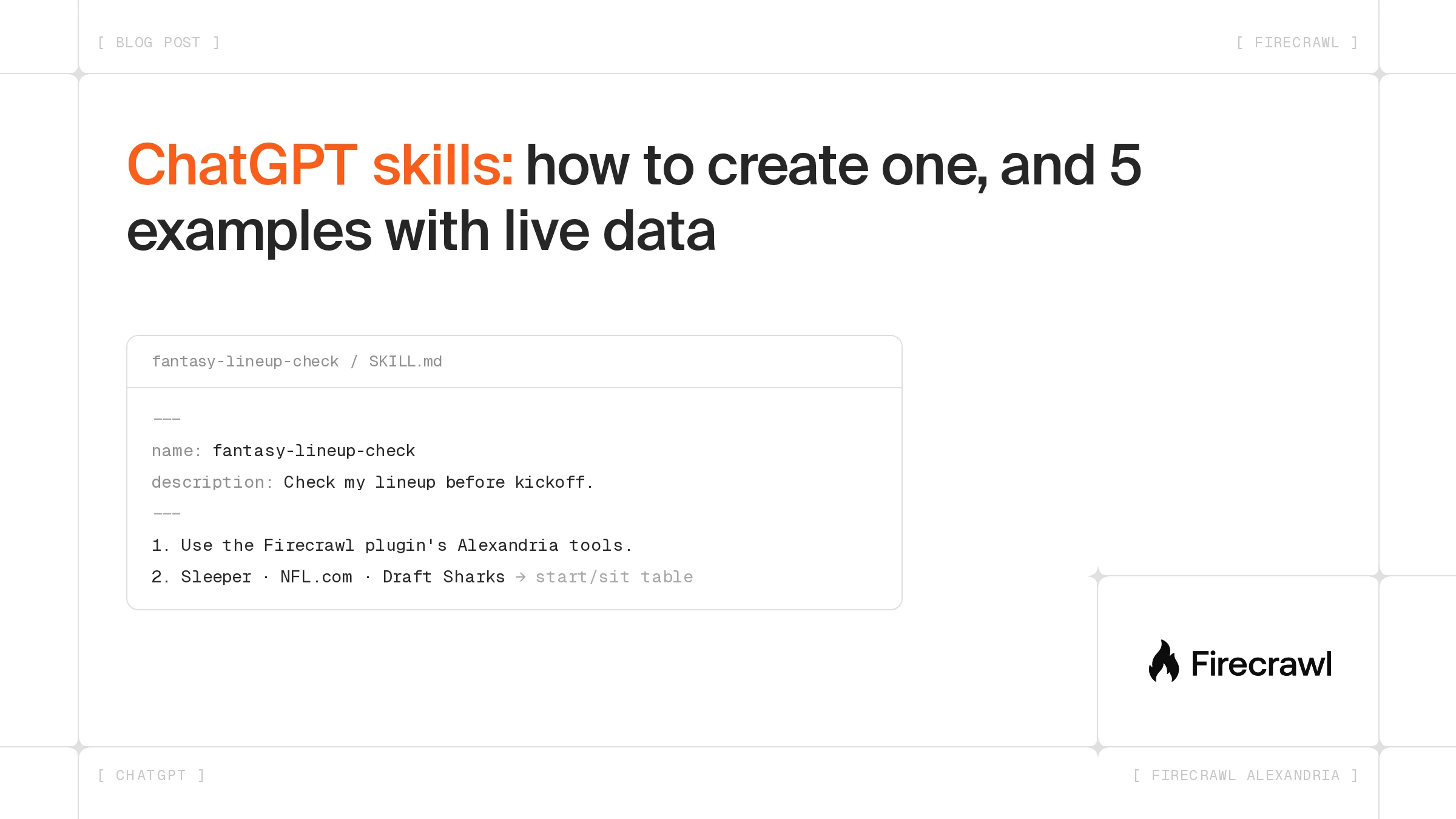 ChatGPT skills: how to create one, and 5 examples with live data