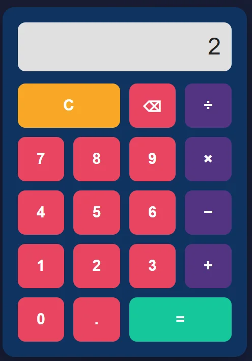 Kimi K2.7 calculator UI
