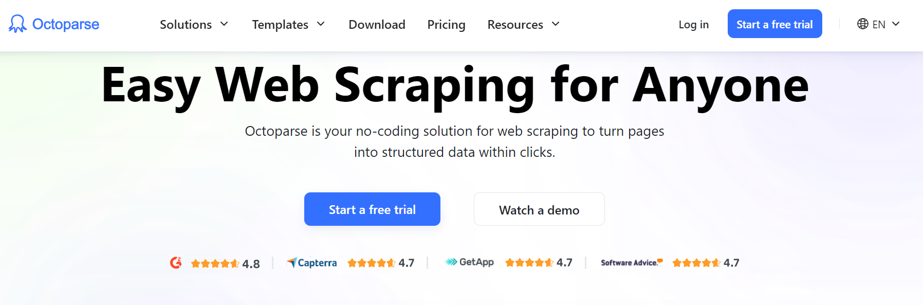 Octoparse website