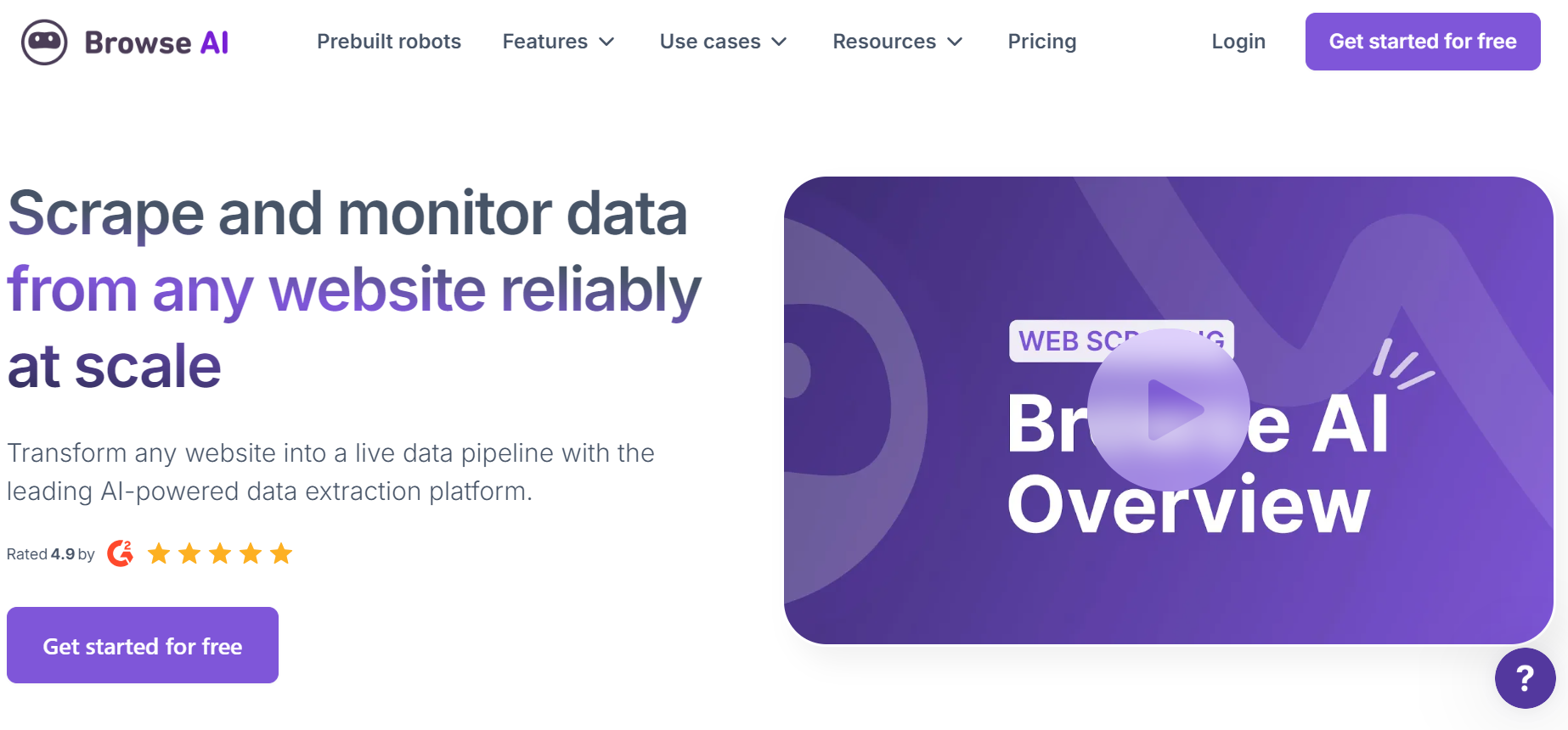 Browse.AI website